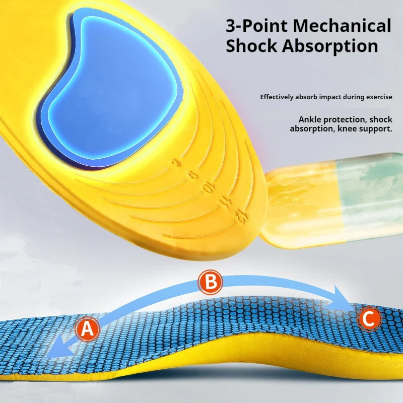 Arch Support sports Insole Men Women Orthopedic Insoles Foot Shock Absorption Anti-Slip Shoe Pads 2Pcs/4Pcs