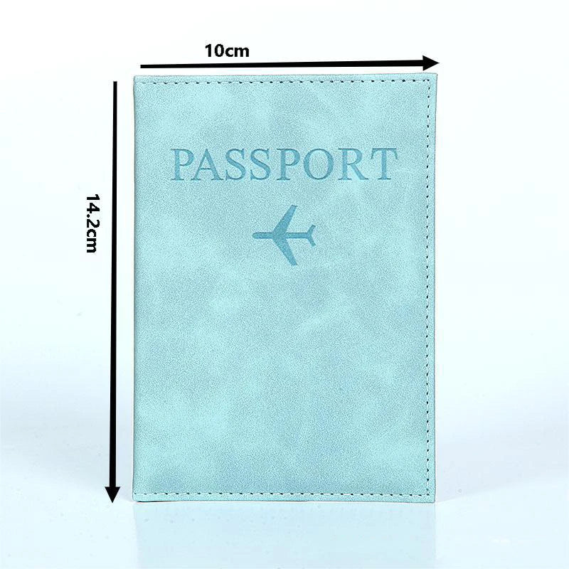 Laser Engarving Name Passport Cover Travel Wallet Pu Case for Passports Passeport Personnalisé Names Number