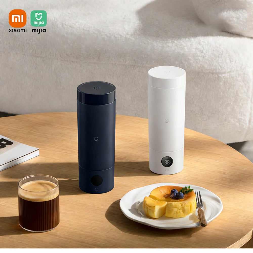XIAOMI Mijia Portable Electric Kettle 2, 350ml Travel Water Boiler & Insulate Cup 2 in 1, 6 Temperature, 300W for Hotel Dorm