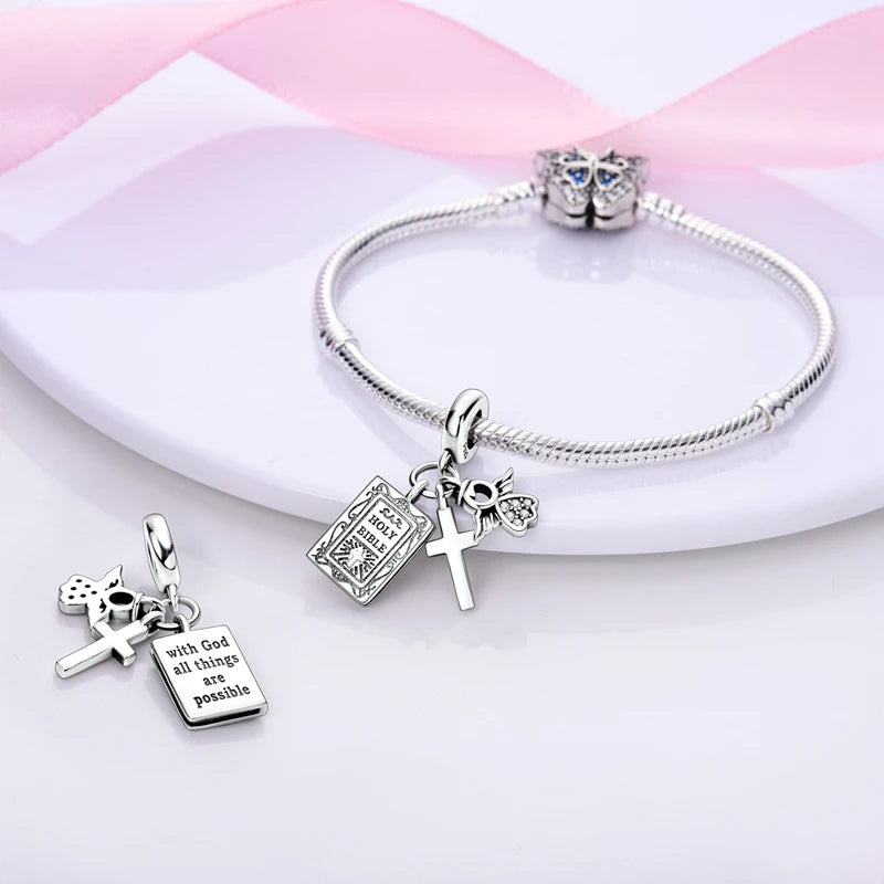 925 Sterling Silver Charms Beads Pendant Tree of Life Dog Elephant Love Heart Charm Fit Original Bracelet DIY Women Jewelry Gift