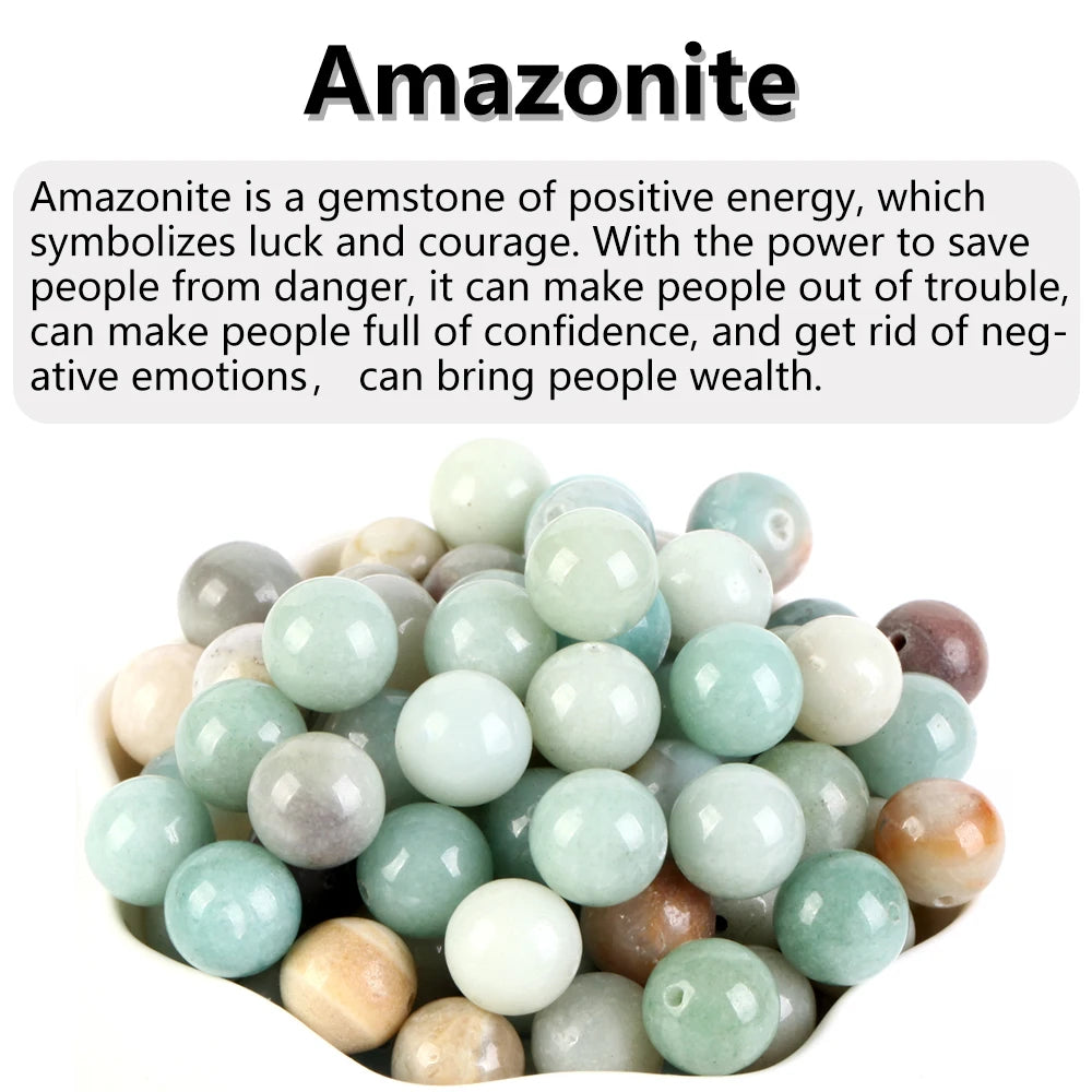 4-12MM Natural Stone Beads Lava Amethyst Tiger Eye Quartz Agates Round Loose Beads for Jewelry Making DIY Bracelet Accessories