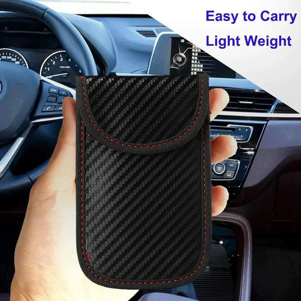 Faraday Cage Car Key Signal Blocker Pouch M7D8 - Secure Storage for Remote Controls