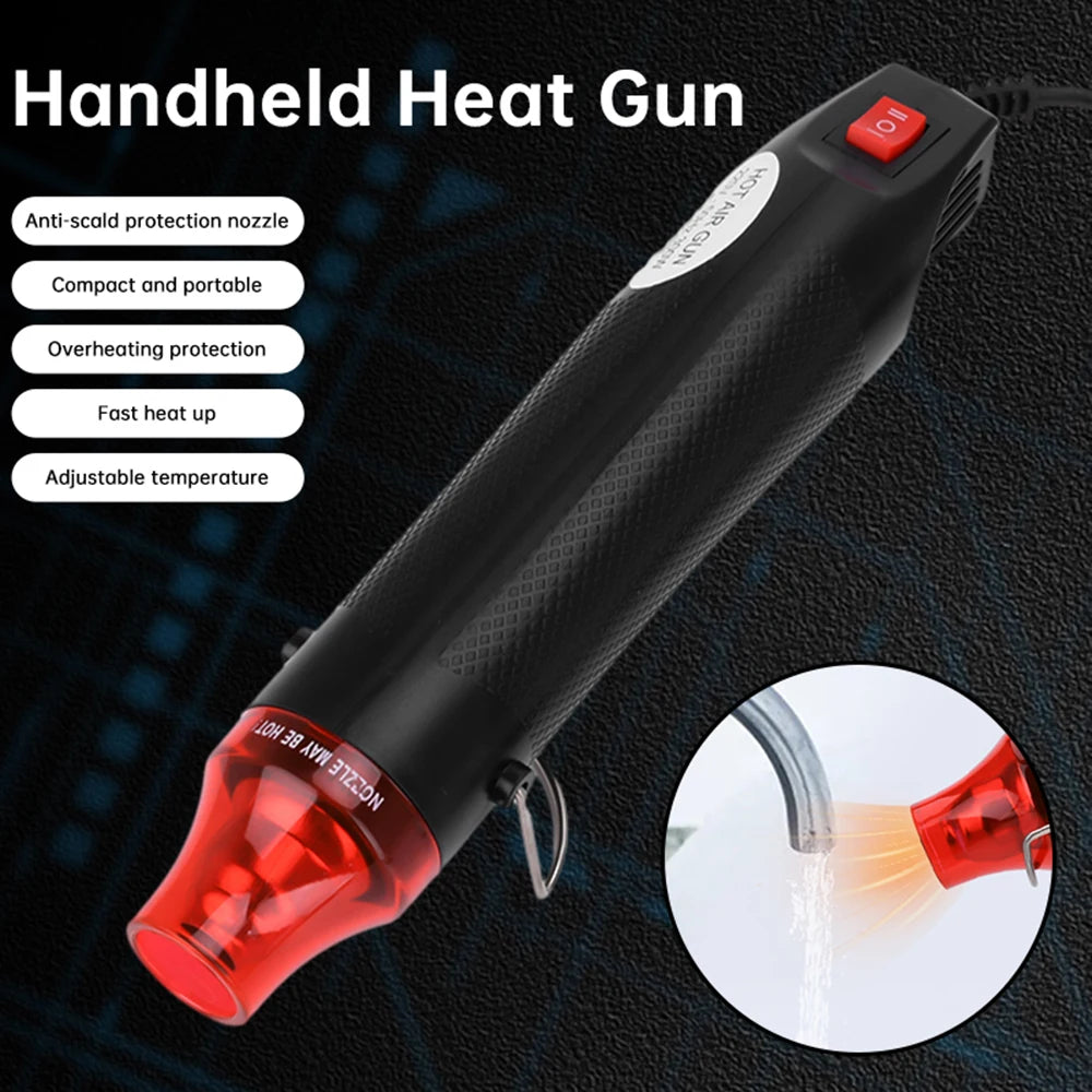 EU/US Hot Air Gun Soldering Temperature Blower Gun DIY Crafts Electric Power Hot Dryer Mini Heat Gun For Shrink Tubing Car Wrap