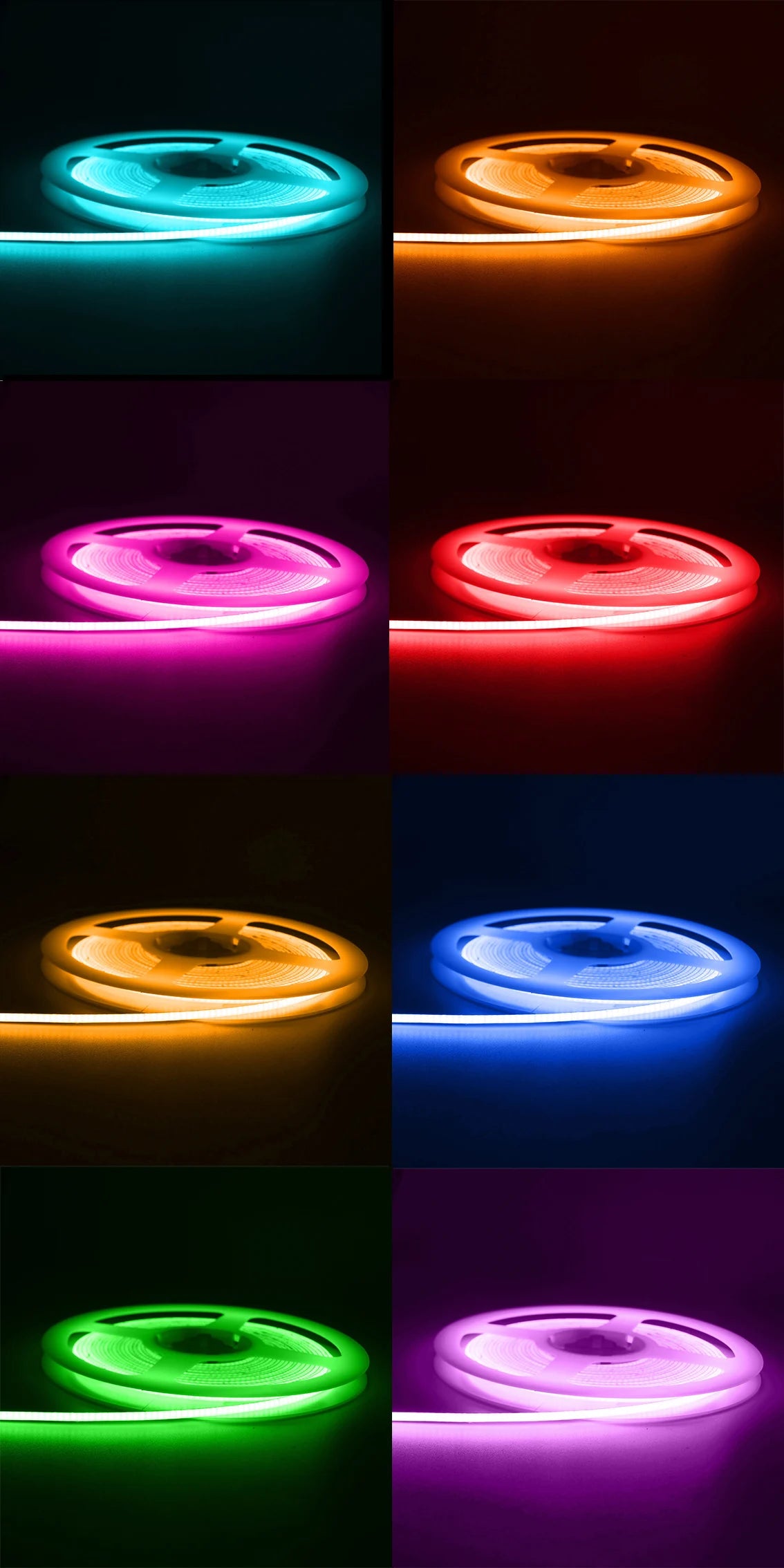 USB 5V COB LED Strip Lights 2.7mm Very Thin Multicolor 480LEDs 1m 2m For Computer Indoor Linear Tape Lights Flexible Convenient