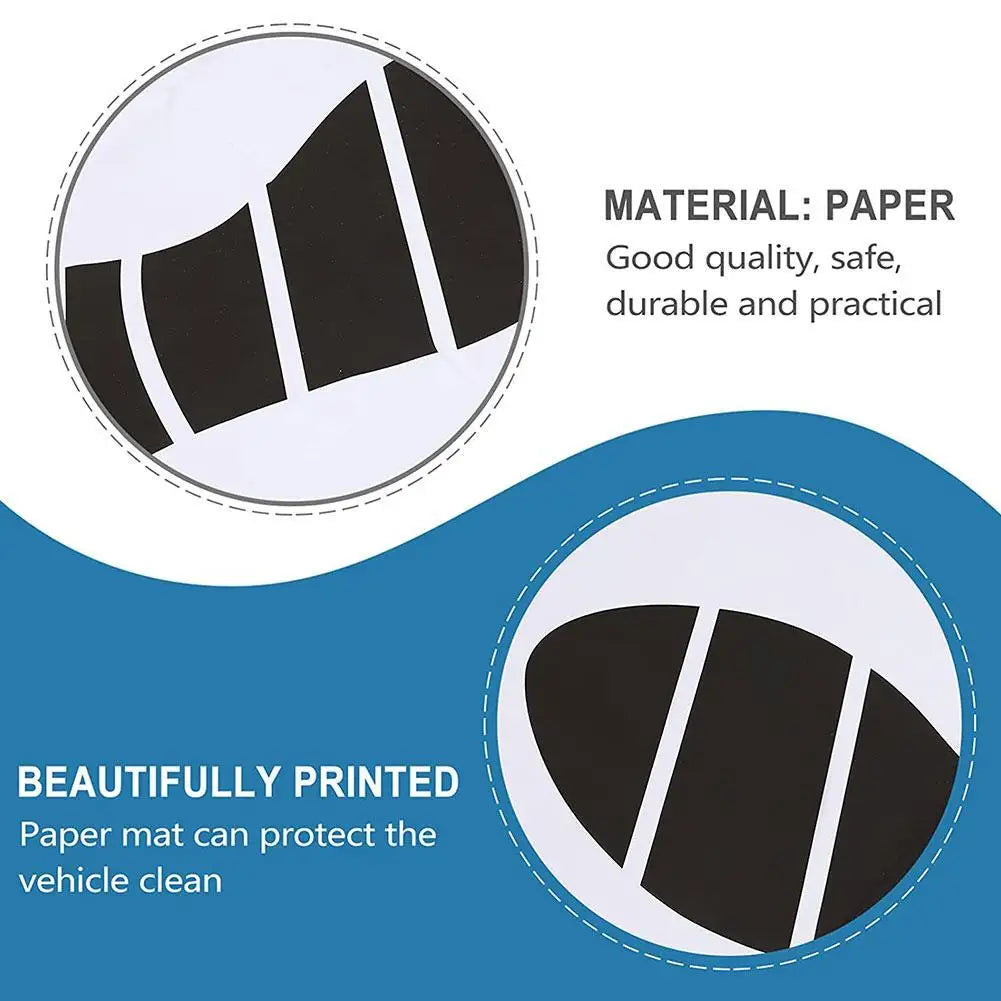 High Quality Disposable Car Floor Mats 100 50 25Pcs Waterproof Anti Slip Paper Vehicle Protection Interior Car Accessories