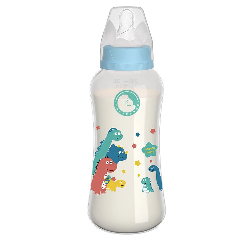 MAMIJOY 0-6 years Baby Bottle 150/240ML Milk Bottle Silicone Pacifier BPA Free Newborn PP Baby Bottles