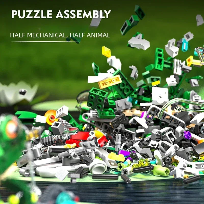 898PCS V8 Engine MOC Building Blocks Model Kit Creative Technical Assembly Educational STEM Desktop Collectible Gift for Kids