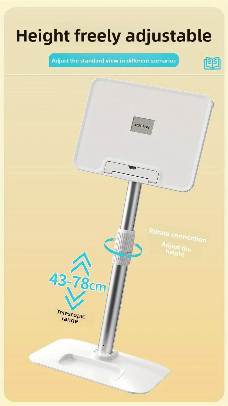 Adjustable Aluminum Reading Stand Height Angle Free Adjust Floor Book Holder Gift Wholesale Reading Desk with Telescopic Rod