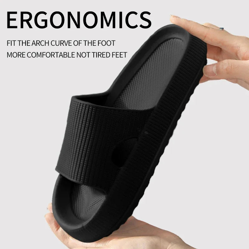 Slippers EVA Sandals Slippers Simple Men Women Wear Thick-Soled Non-Slip Summer Quarters Bathroom Shower  Indoor Home Casual