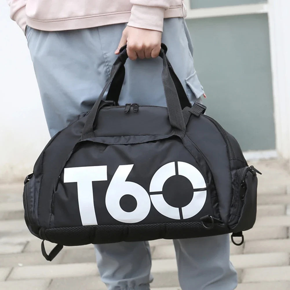 Fitness Bag Oxford Dry Wet Gym Bag Large Capacity Fitness Training Bag Shoe Compartment Wear-resistant for Men Women