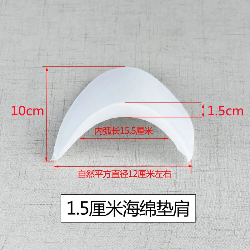 5Pairs Men Blazer Shoulder Pads Women Blouse Soft Padded Overcoat T-shirt Clothes DIY Apparel Sewing Ingredients Accessories