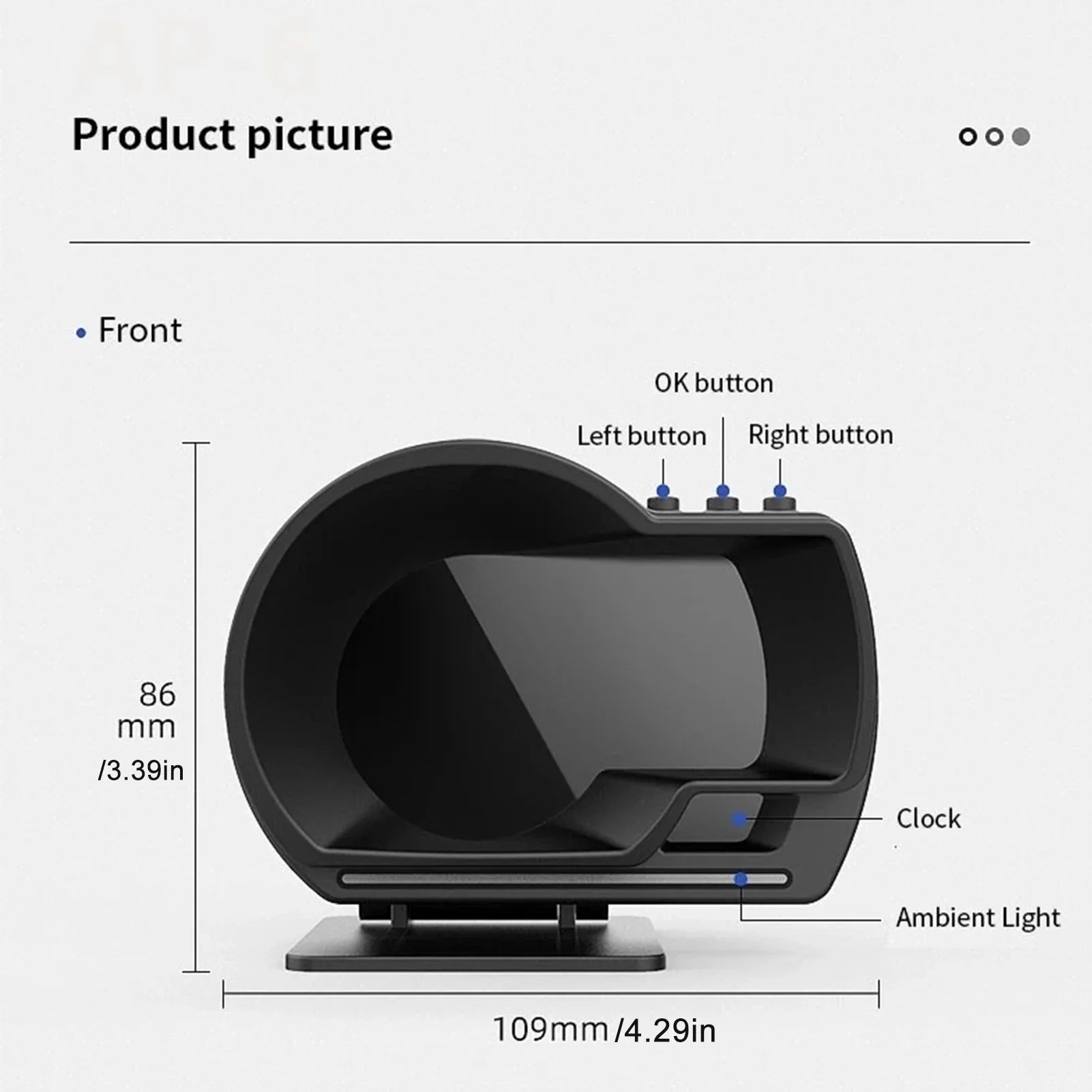 Car HUD Head up Display OBD2 GPS Smart Gauge Speedometer Turbo RPM Alarm for Truck - Automotive Advanced Driver Assistance Syste