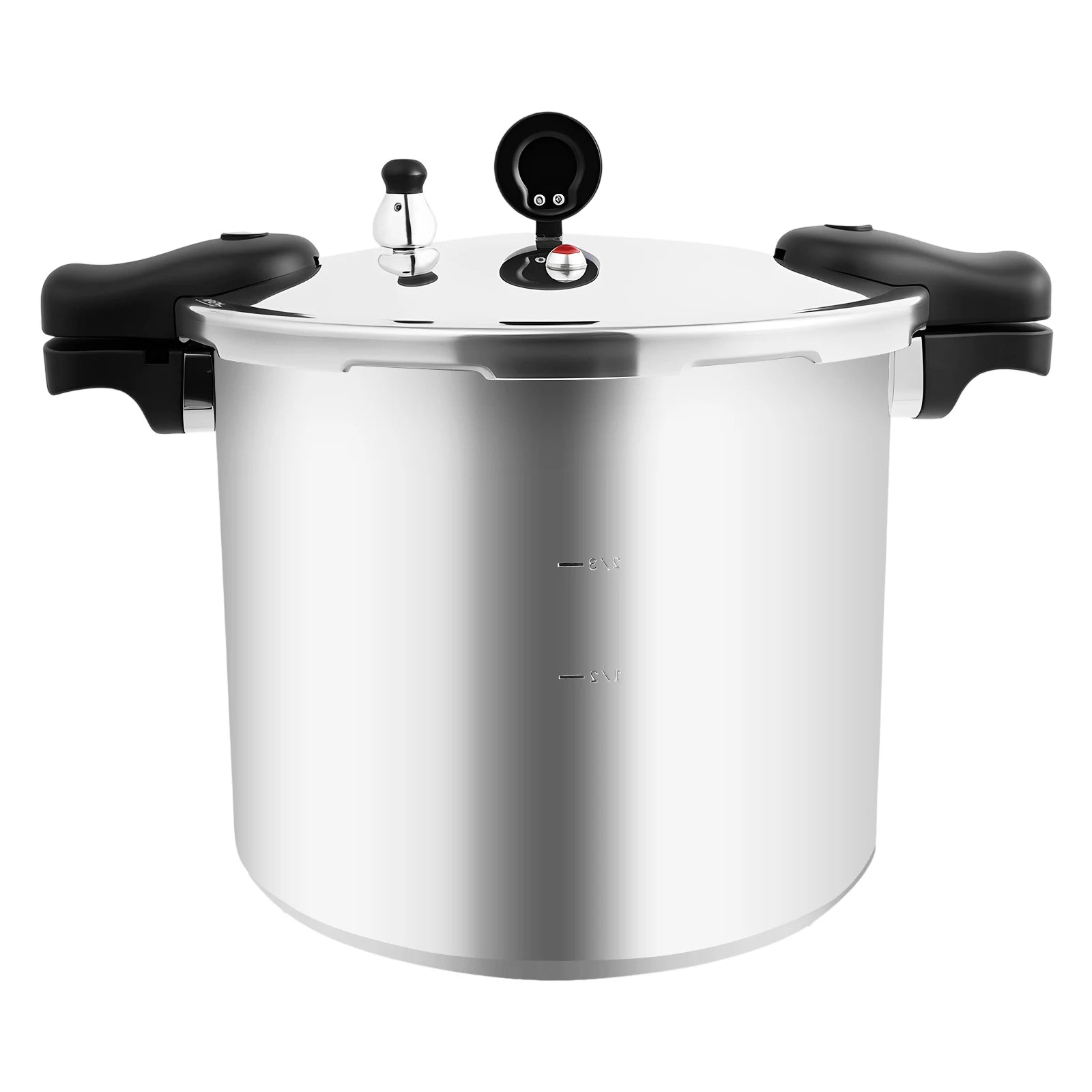 22L Thickened Explosion-Proof Pressure Cooker with Pressure Gauge and Safety Valve for Gas Stoves, Electric Ceramic Stoves