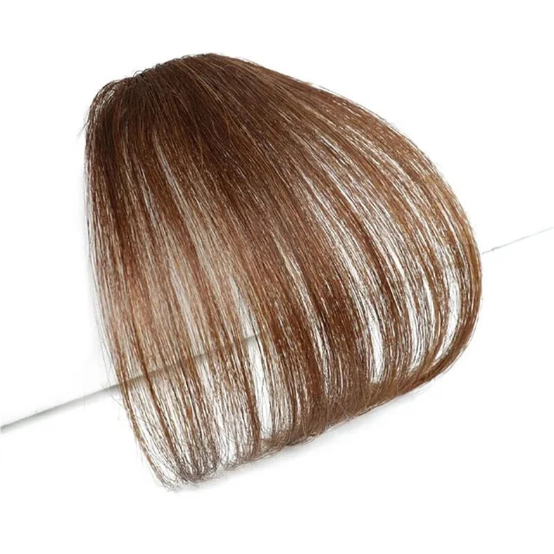 WIGSIN Synthetic Clip In Air Bangs Hair Extensions Short Straight Hairpiece Wig For Women Daily Use Hair Accessories