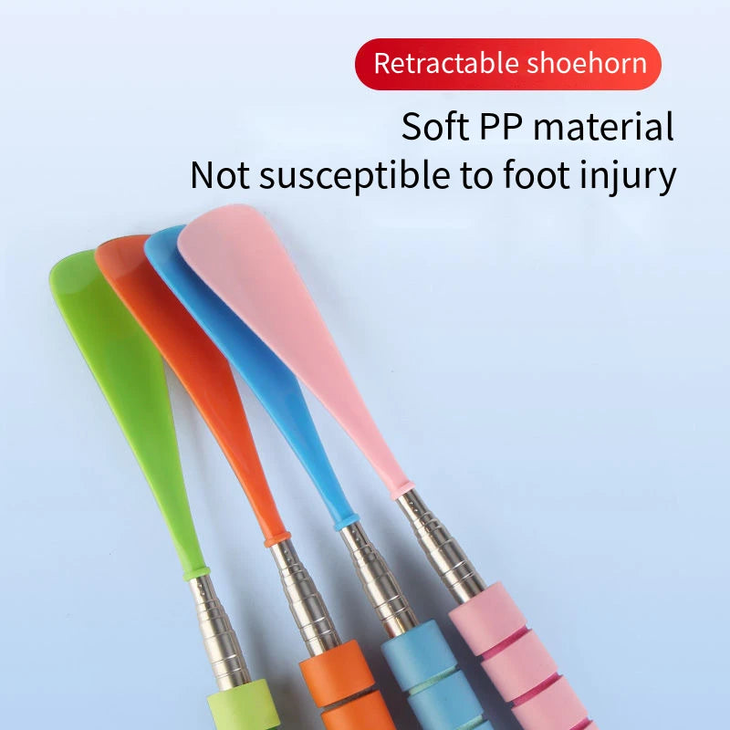 Stretchable Long Shoe horns 30cm-71cm Metal Shoehorn pregnant woman elderly Shoe spoon No bending over Wearing Shoe spatula 1Pcs