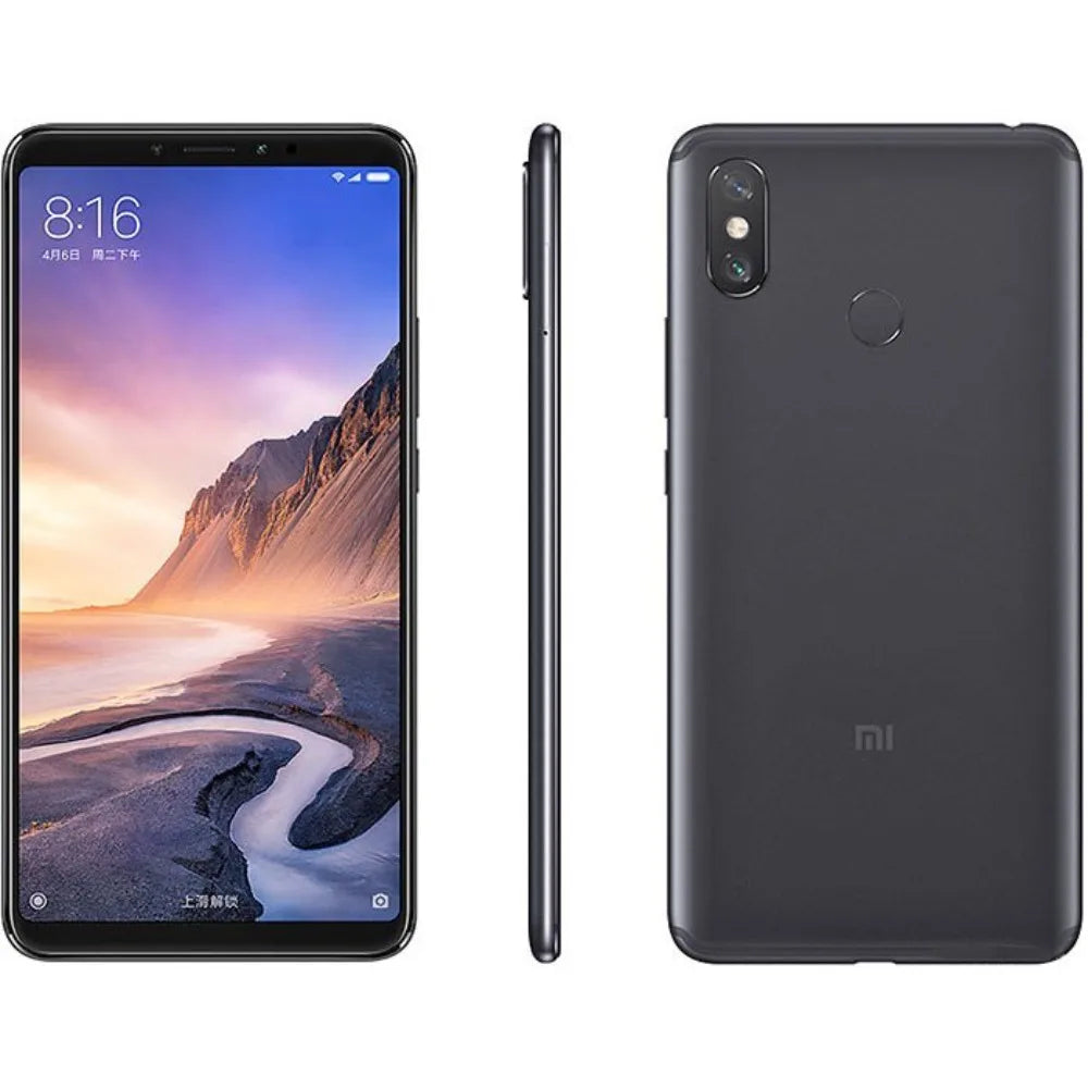 Global Firmware Xiaomi Max 3 Smartphone Snapdragon636 Back Fingerprint 6.9 inch 12MP Bluetooth 5.0 Android Smartphone Used Phone