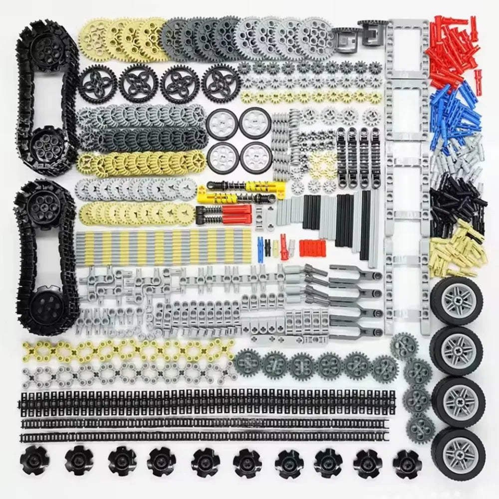 768PCS Technical Parts Building Kit Gears Axles Wheels Connector MOC Bricks Bulk Educational STEM Toys For DIY Car Robot Models