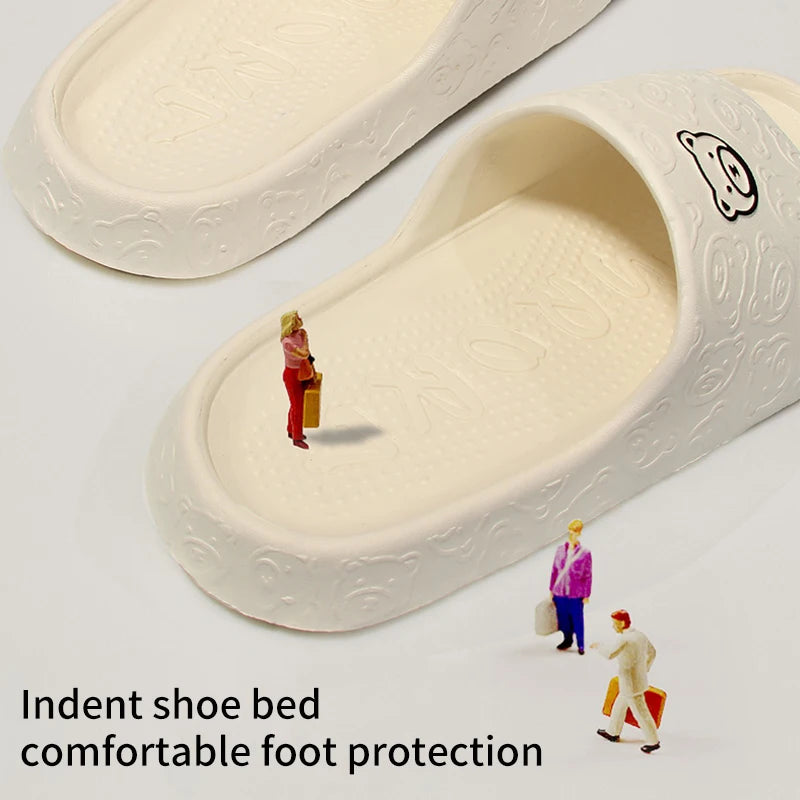 Non-Slip Slippers for Women Outdoor Wear 2024 New Indoor Home Sandals Female Summer Eva