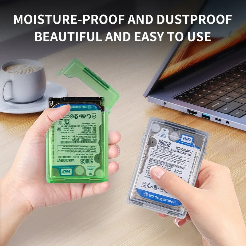 2.5Inch Hard Drive Storage Box,Suitable for IDE/SATA Solid State Drives/Mechanical Drives Protection,Dustproof Scratch-Resistant