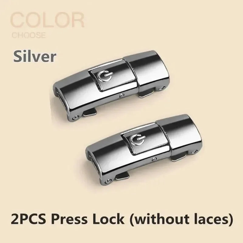 Magnetic Lock Shoe Laces without Ties Elastic Laces Sneakers Kids Adult 8MM Widened Flat No Tie Shoelaces for Shoes Accessories