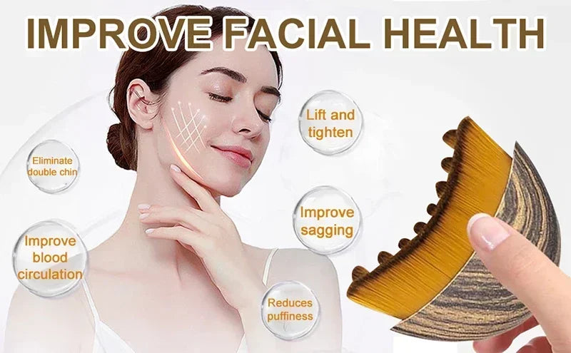 Ergonomic Lymphatic Face Massager Brush for Facial Contour Sculpting Drainage Tool Skin Care & Relaxing Massage