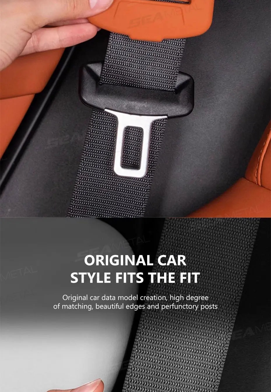 BLALION 2Pcs Seat Belt Buckle Cover Anti-Scratch Rubber Car Seat Buckle Protector Clip Protection Cover Universal for SUV Sedan