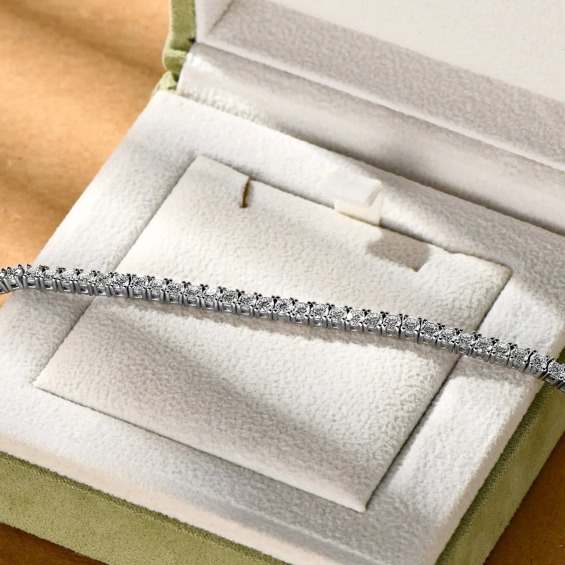 S925 Sterling Silver High Quality Fashionable  D Color VVS1 Full Moissanite Tennis Bracelet for Women Wedding Engagement Jewelry