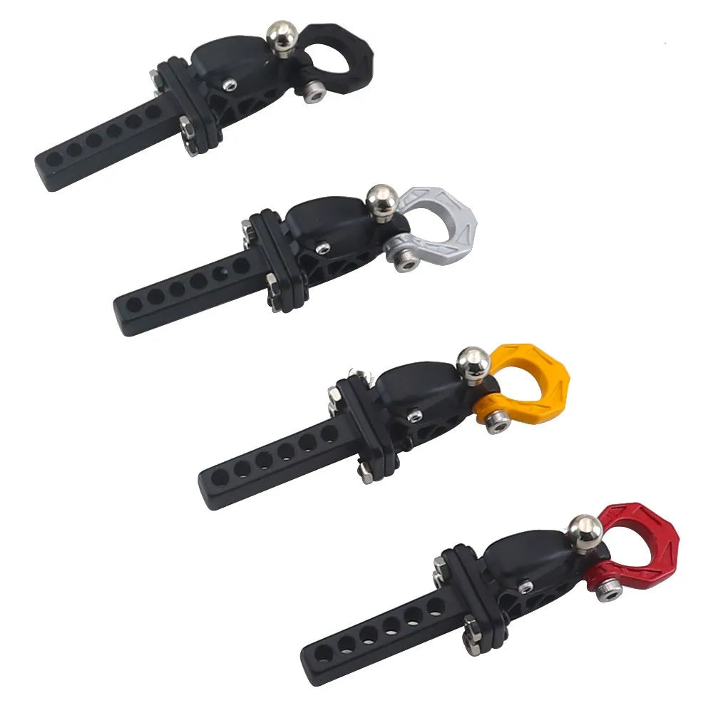 Metal Rear Bumper Tow Trailer Hook Drop Hitch Receiver For 1/8 1/10 Rc Crawler Car Axial Scx10 Traxxas Trx4 Rgt Yikong Redcat