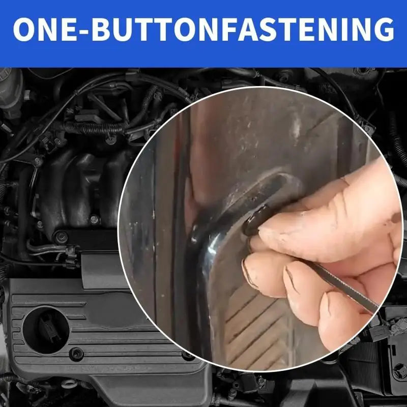 Universal Nylon Cable Tie Buckle Auto Fastener Screw Replacement Clip Car Fender Trunk Engine Guard Panel Wire Management Secure
