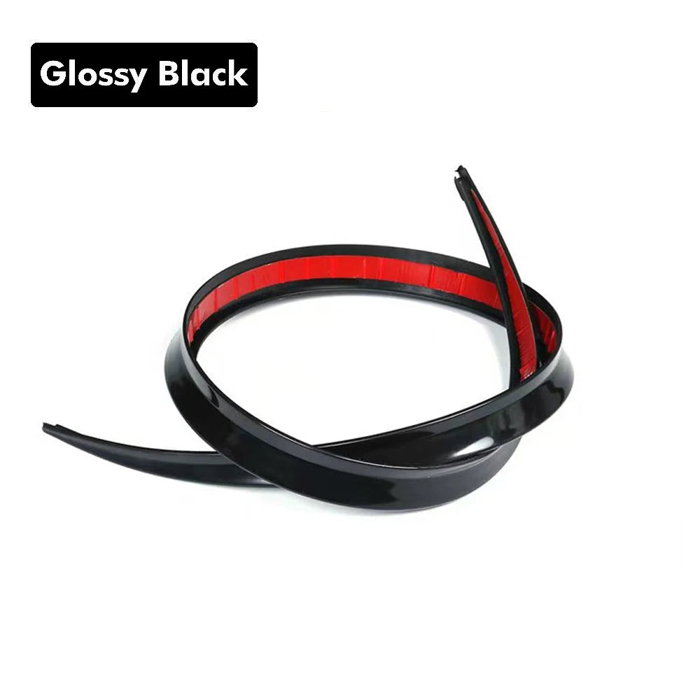 Car ABS Universal 1.2M BlackSpoiler Carbon Fiber Accessory Car Spoiler Soft Car Rear Roof Trunk Spoiler Stickers Trim Trunk Wing