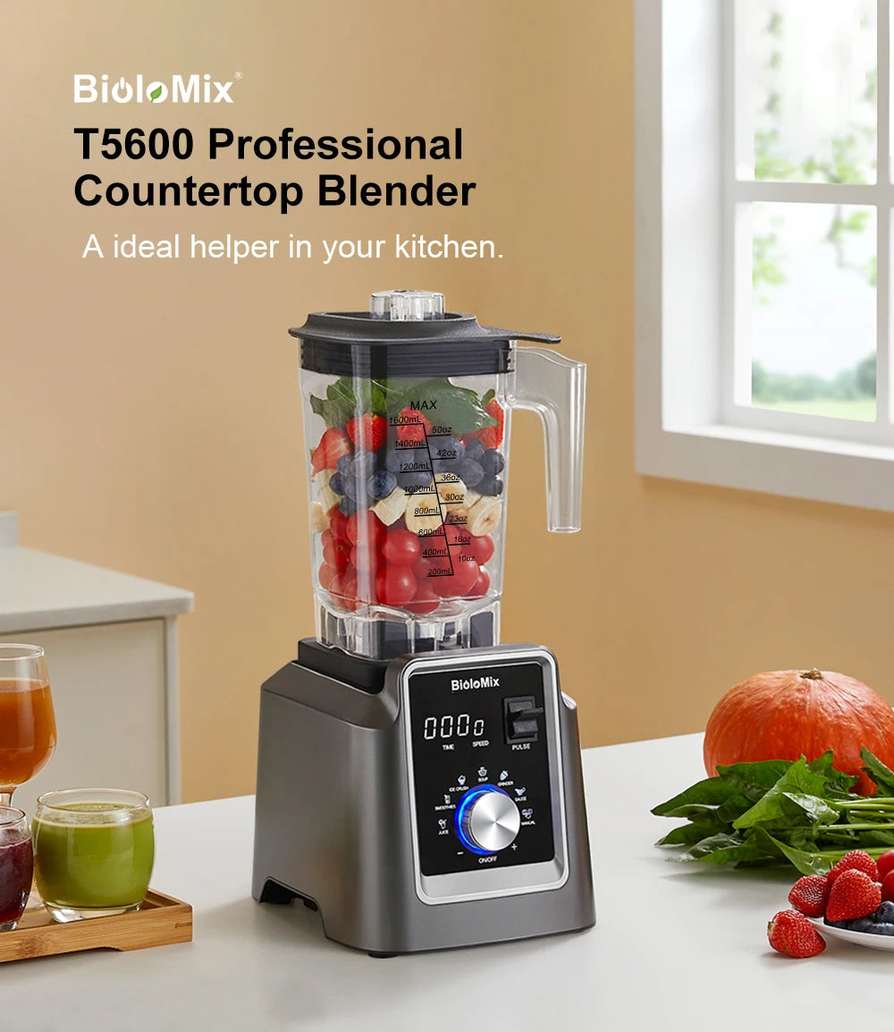 Biolomix Digital BPA FREE 2L Automatic Program Professional Commercial Blender Mixer Juicer Food Processor Ice Smoothies