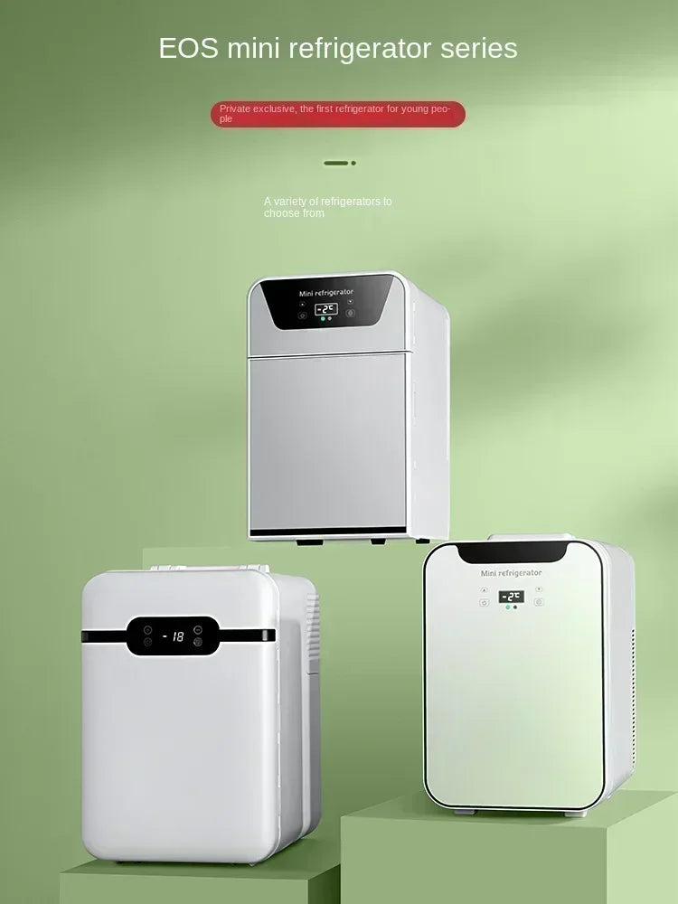 220V Mini Refrigerator Small Household Dormitory Car Mounted Refrigerator Mini Student Refrigeration Single Person Small  AG