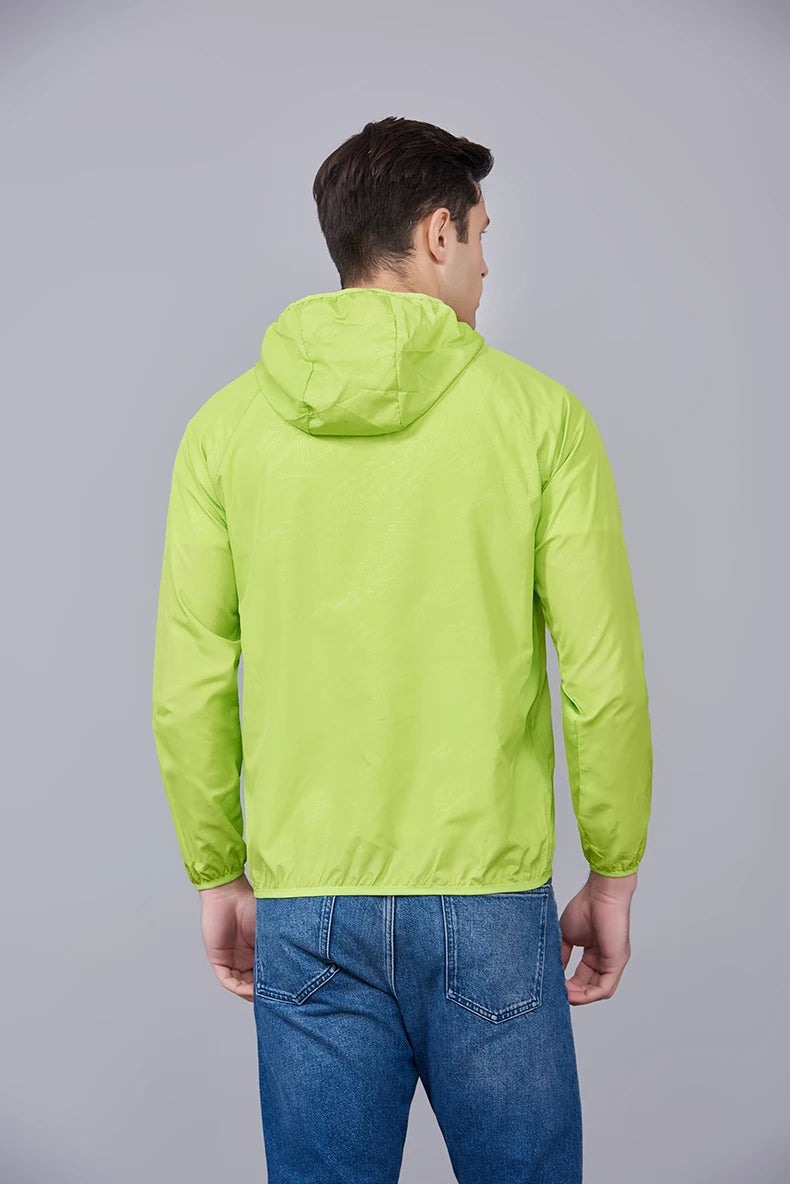 JNLN Unisex Hiking Jacket Men Women Waterproof Quick Dry Camping Windbreaker Outdoor Trekking Fishing Rain Coat Anti UV Clothes