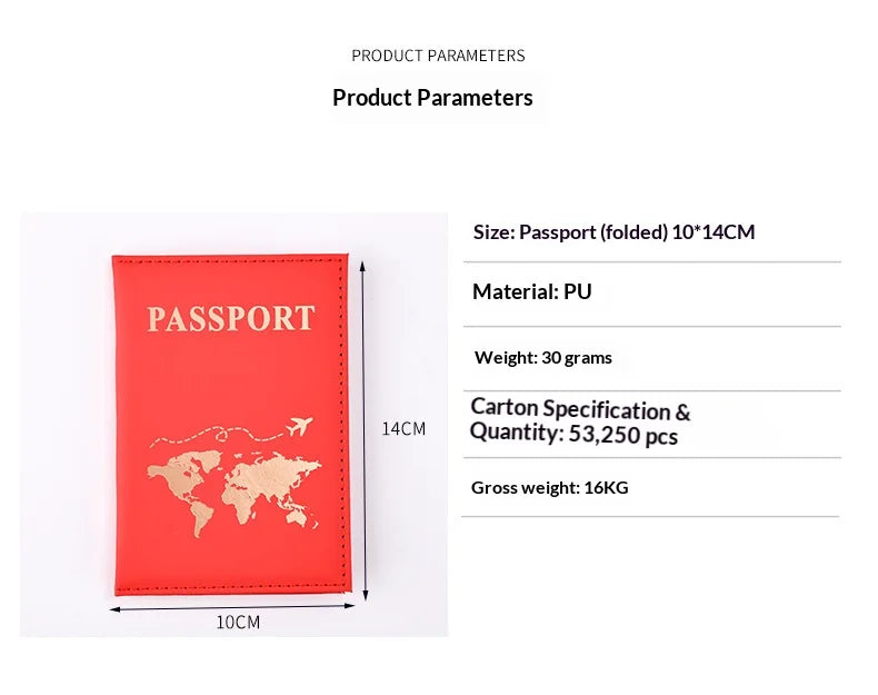 Slim Passport Holder Cove Map PU Passport Holder Travel Essential Cruise Must Have Passport Holders Portable for All Country