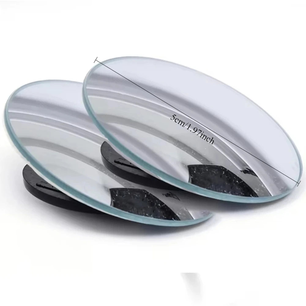 Car Blind Spot Mirror Mounted No Border Small Circular Rearview Mirror High-definition Blind Spot Auxiliary Observation Mirrors