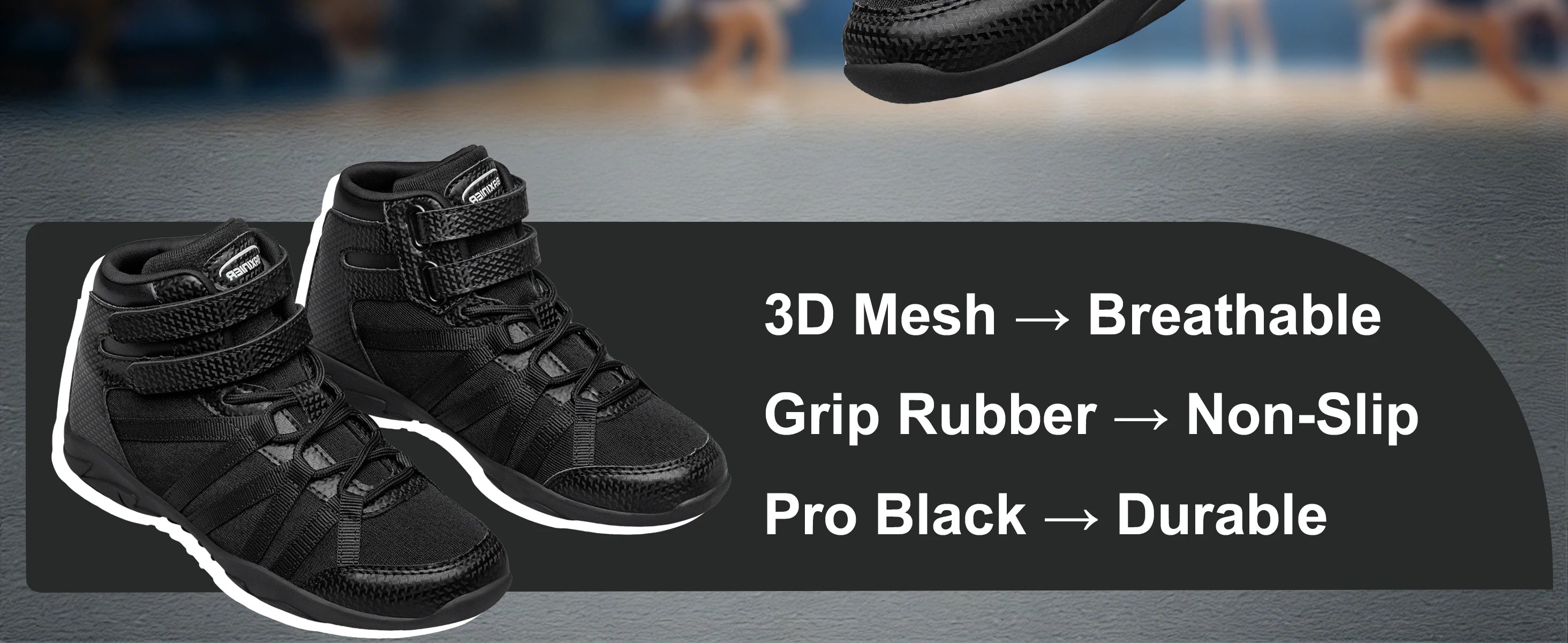 BAXINIER Girls High Top Cheerleading Shoes, Professional Lightweight Youth Cheer Competition Sneakers, Dance Training Footwear