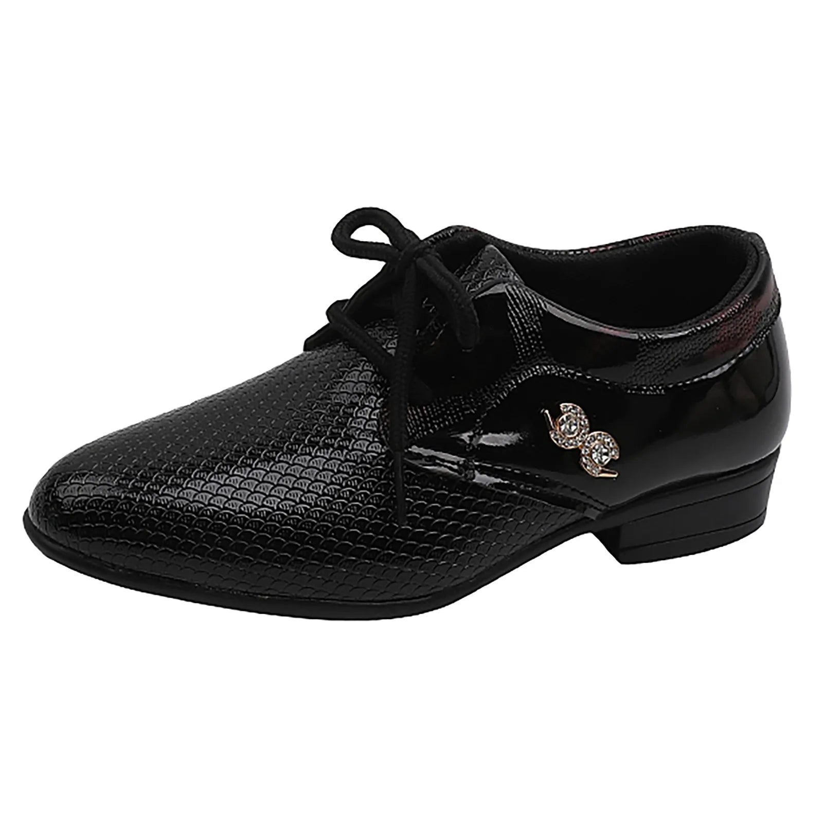 Shoes Light up Boys Leather Shoes Spring And Autumn Stylish UK Wind Lace Up Children'S Single Shoes Shoes for Middle School