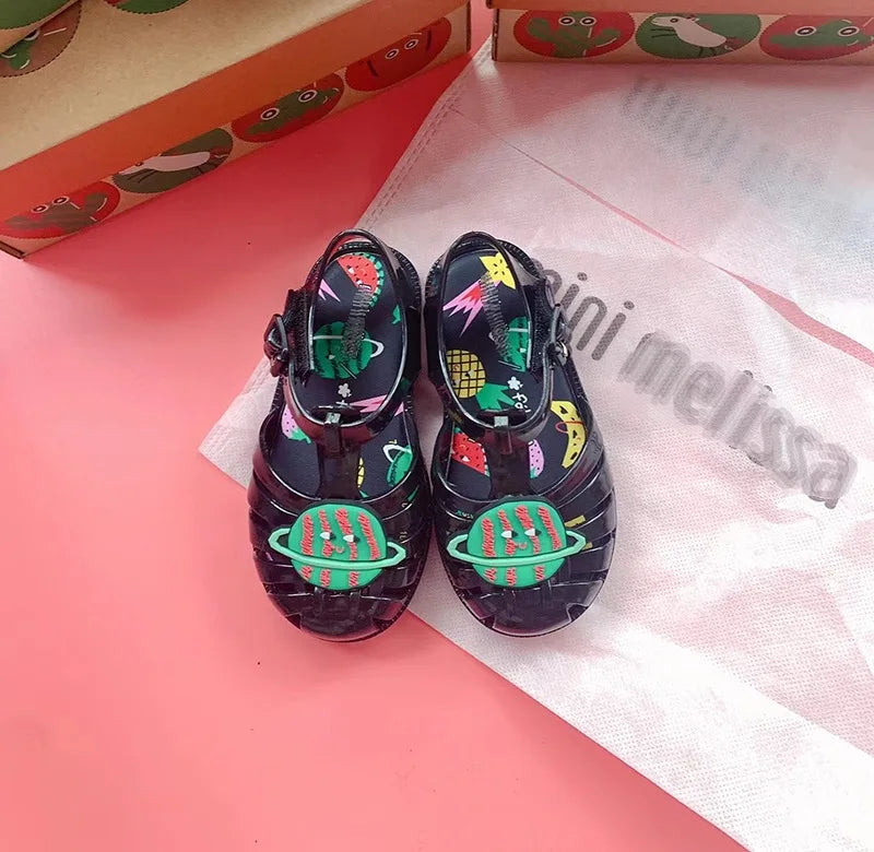New Arrival 2025 Mini Melissa Children Sandals Hot Sale Kids Beach Shoes Big Girl and Boy Fashion Jelly Shoes