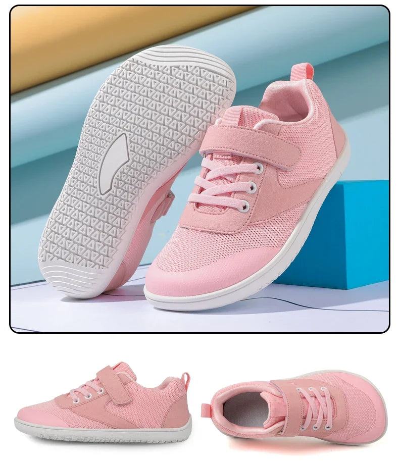 Little/Big Kids Minimalist Barefoot Shoes + Zero Drop + Wide Sneaker for Boys/Girls Outdoor Sports Walking shoes Running Sneaker