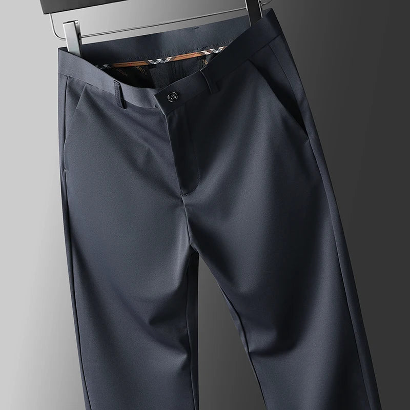 Four-Way Stretch Business Casual Pants for Men, Spring/Autumn Dress Pants, Men's Trousers, Formal Pants, Casual Elastic Dress Pa