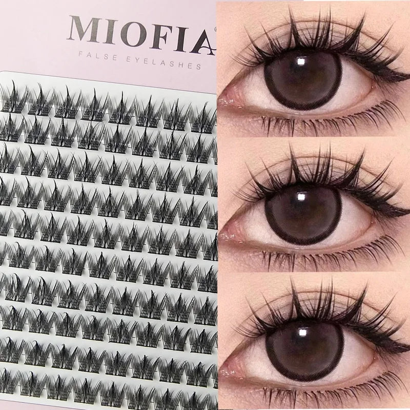 Large Capacity Fish Tail Fake Eyelashes Natural Russian Anime Eyelashes Natural Eyelashes Cosplay Single Cluster Fake Eyelashes