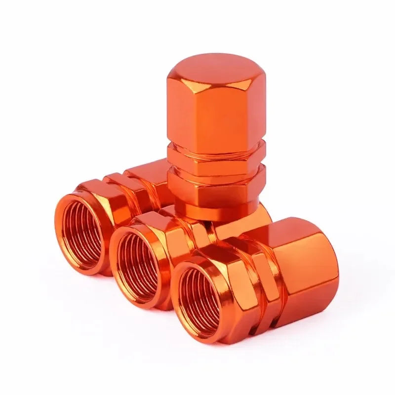 Tire Valve Stem Caps Decorative Tires Accessories Aluminum Alloy Nipple Wheel Caps For Cars Motorcycles Bicycle Cover Dustproof