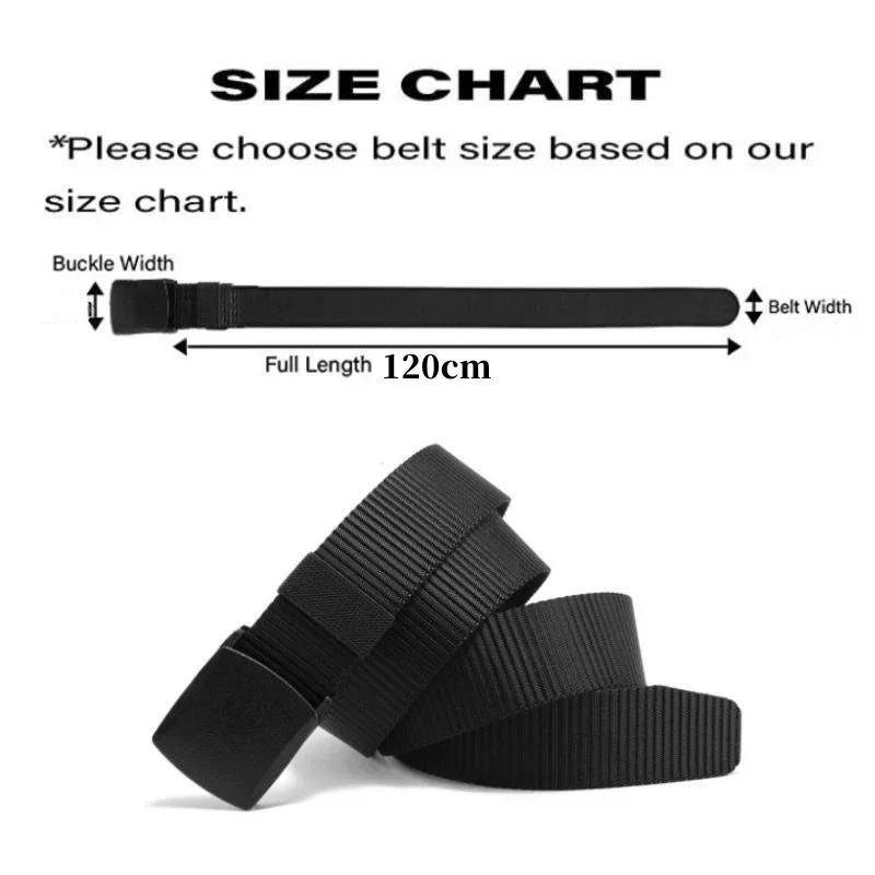 2Pcs New Automatic Buckle Nylon Belt Outdoor Hunting Multifunctional Tactical Canvas Belt High Quality Men Belt