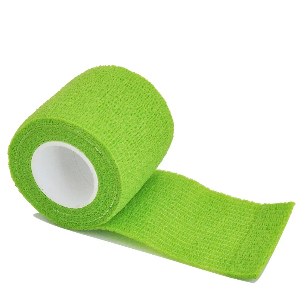 6/10/12pcs First Aid Self Adhesive Cohesive Elasticity Bandages Sports Tape For Wrist Ankle Sprains & Swelling Tattoo Cover
