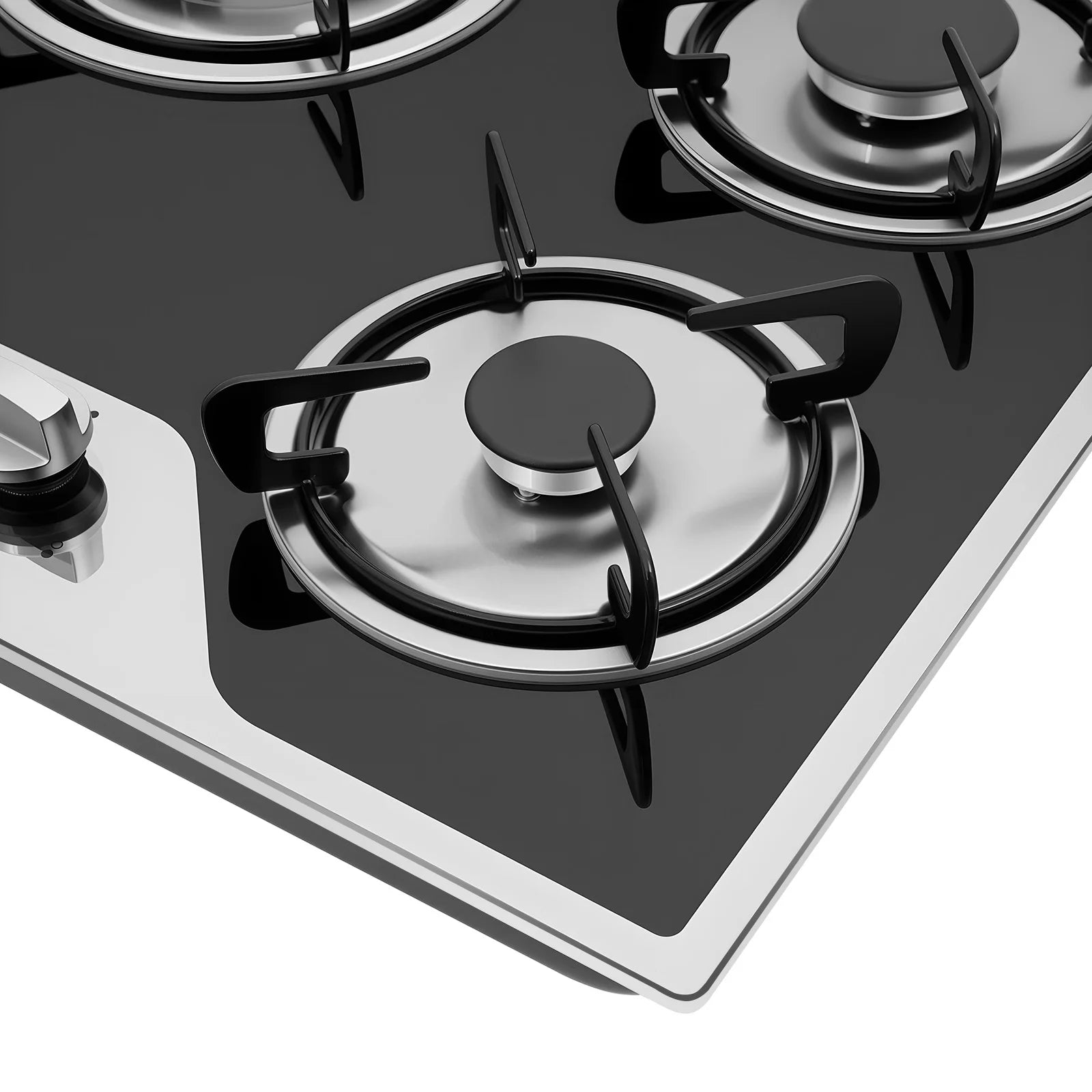 5 Burners Built-in Gas Stove, Dual Fuel NG/LPG Convertible Gas Hob, Oversized Cooking Surface 30.31*20.08” for Home Kitchens, Restaurants