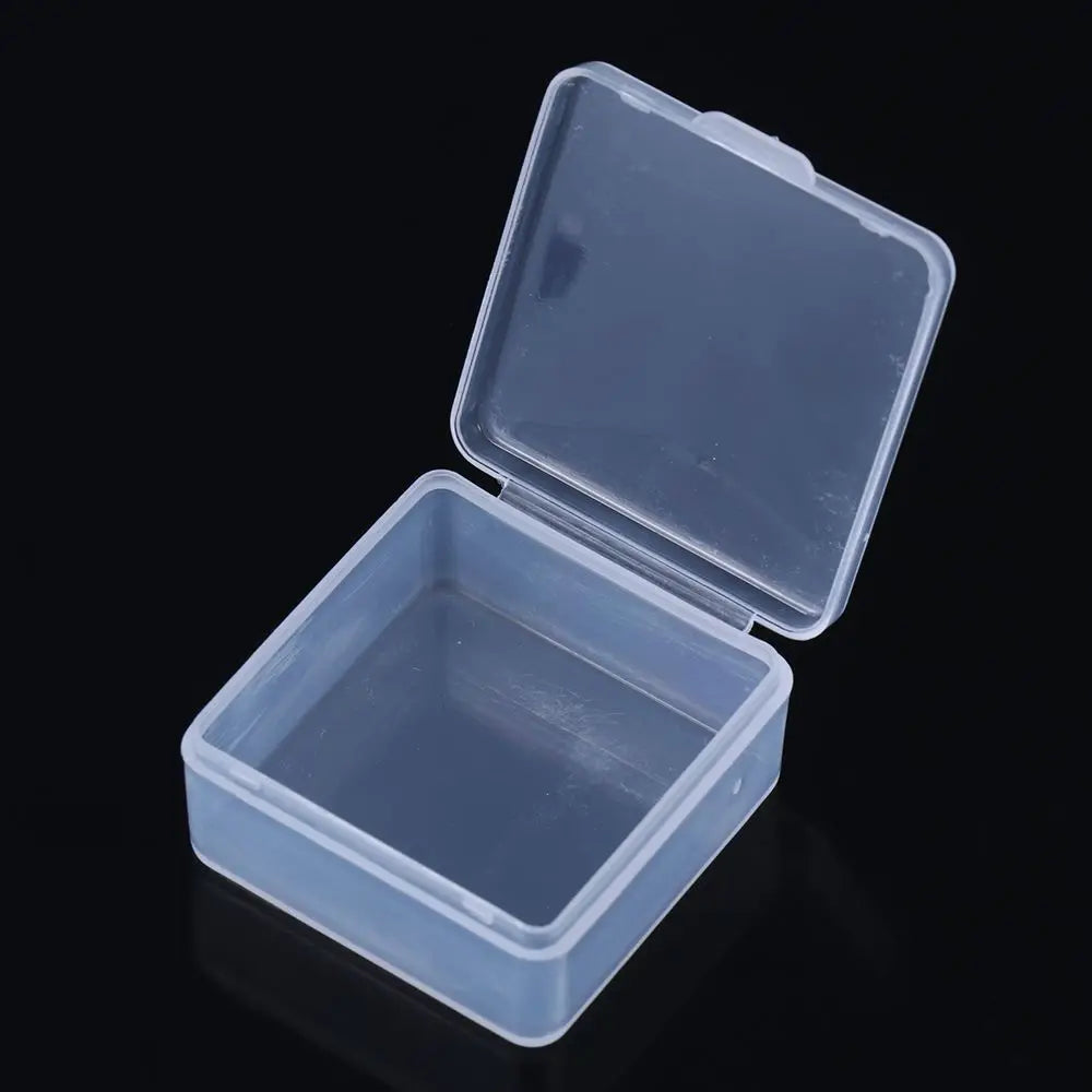 1Pcs Plastic Transparent Storage Box Small Items Sundries Jewelry Organizer Case Beads Container Pill Chip Box Tools Accessories
