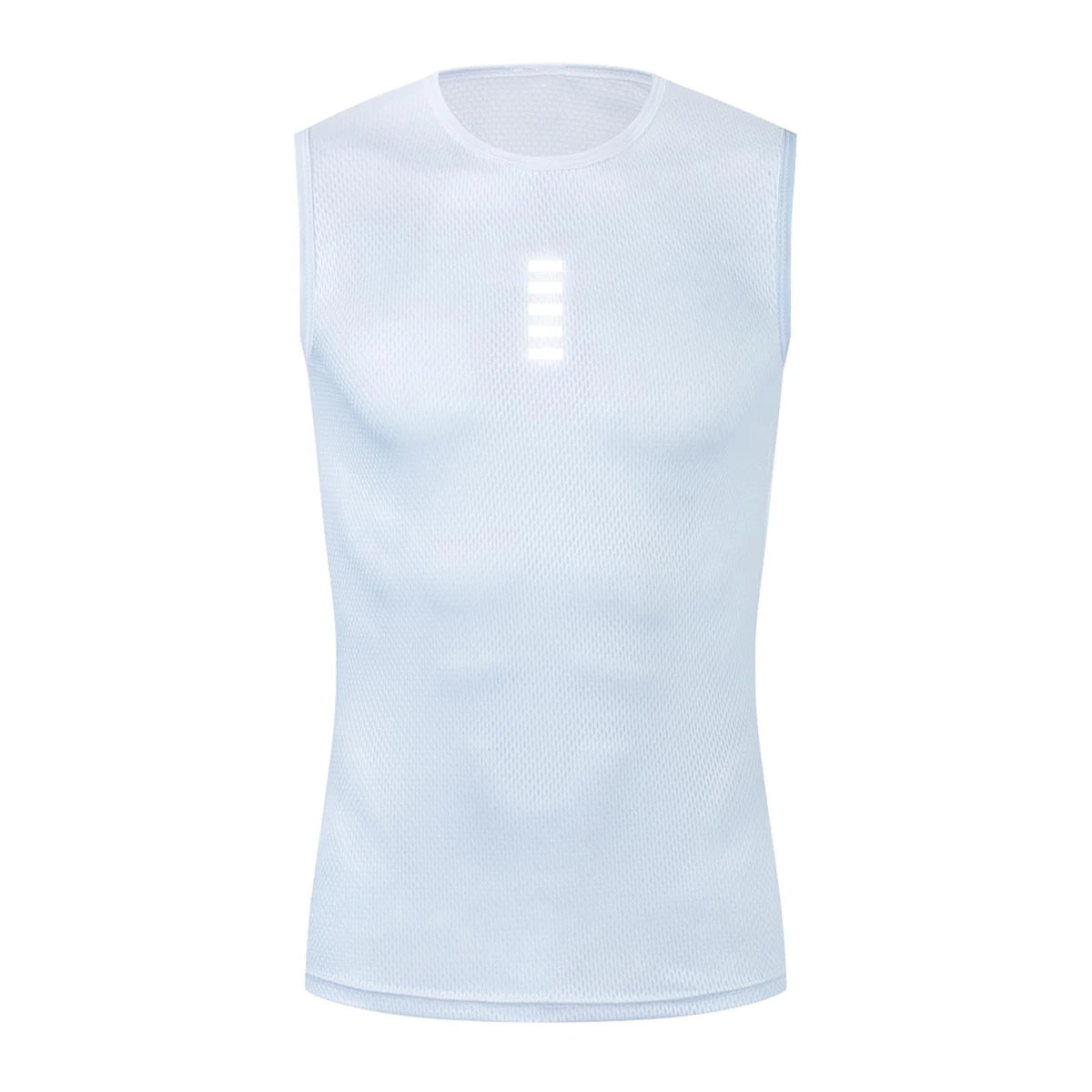Reflective Cycling Base Layers White Cycling Undershirt Quick Dry Vest Sport Underwear Tight Vest High Elastici Vest Bike Jersey