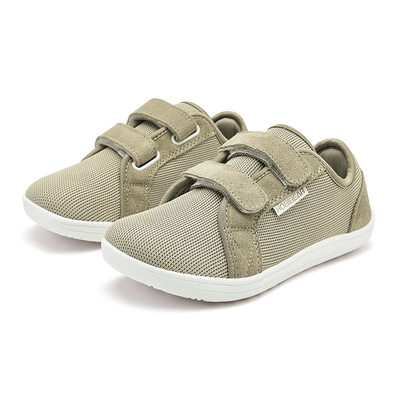 HOBIBEAR Boys Girls Barefoot Shoes Hook Loop Wide Toe Sneakers Mesh Lightweight Breathable Shoes(Toddler/Little/Big Kid)
