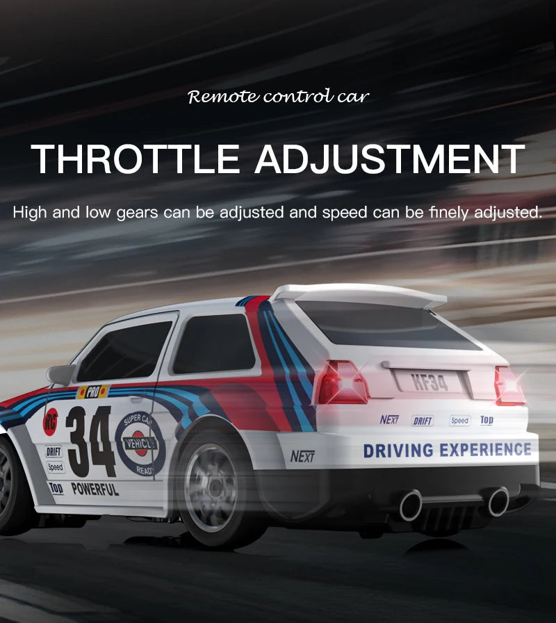 4WD RC Drift Car 1:43 Remote Control Cars Truck 4x4 Racing Drifting 2.4G Radio Mini Vehicle Model Toy Gift for Adults Kids Boys