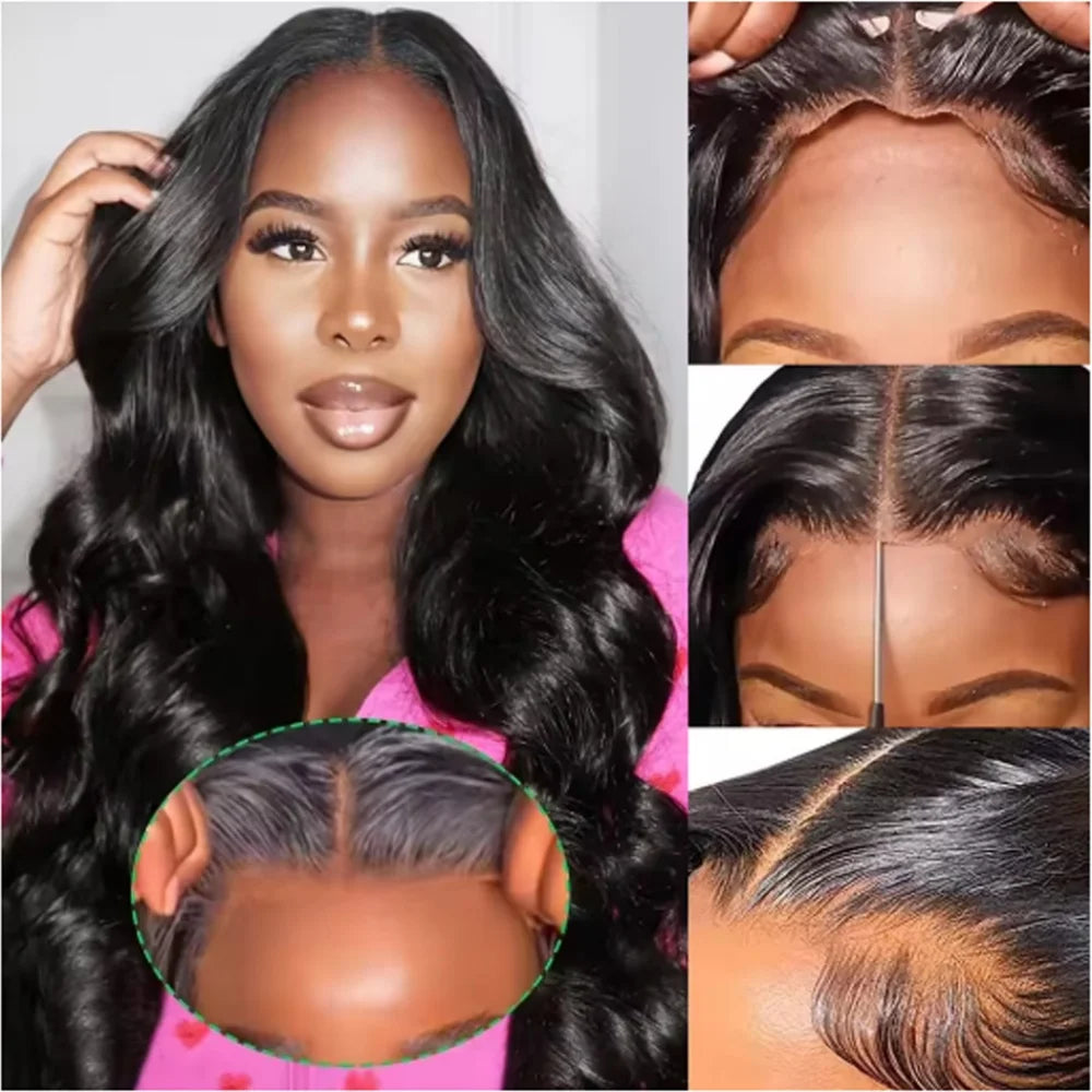 40 42 Inch Body Wave Human Hair Wigs 13x4 13X6 HD Lace Frontal Wig Human Hair Remy 5x5 Gluless Lace Closure Wigs For Women